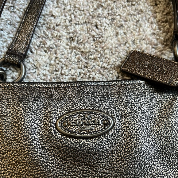 Coach, Chicago Ellis, bronze, metallic pebble, leather tote - Picture 2 of 6